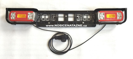 Oceľový LED svetelný panel s ochranou svetiel - čierny lak