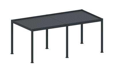 Pergola hliníková prémiová samostojící - 3 × 6 metrů